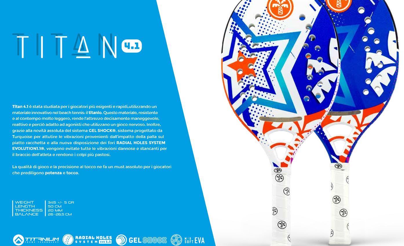 TITAN CARBON - BEACH TENNIS RACKET