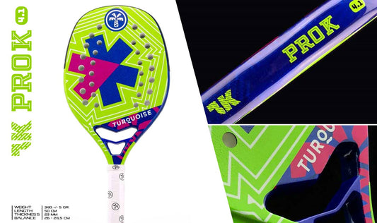 Full Carbon - ProK 4.1 Magenta Beach Tennis Racket (PINK ONLY))