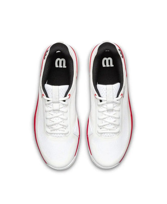 Wilson Shoe Mens Rush Lite 5 White / Black / Infared Tennis Shoe