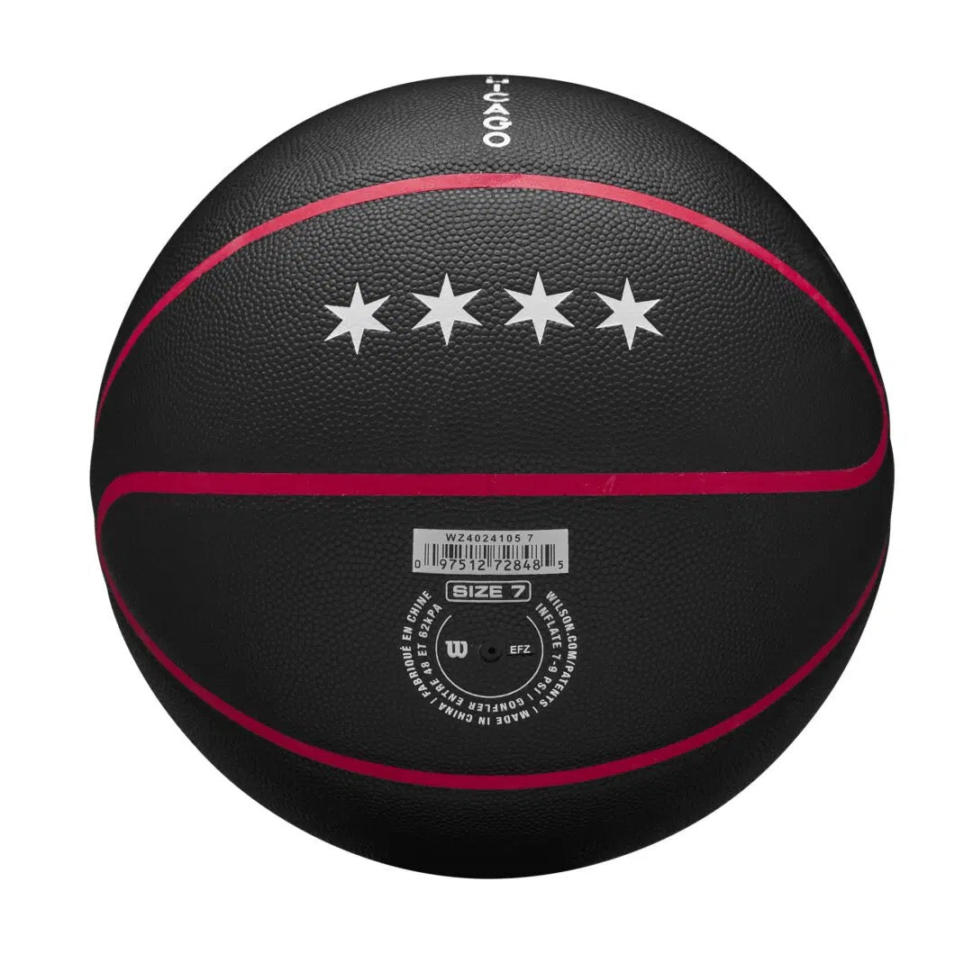 Wilson NBA Team City Collector Basketball Chicago Bulls (Size 7)