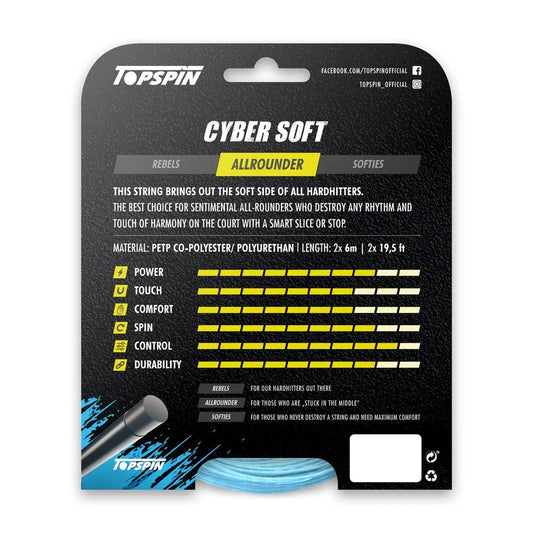 Topspin Tennis String Cyber Soft Set