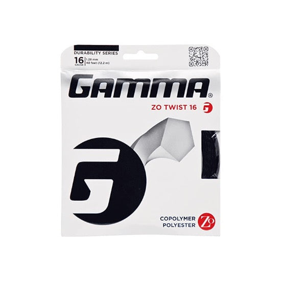 Gamma Squash String ZO Twist 16G Black Set 1.25mm single set