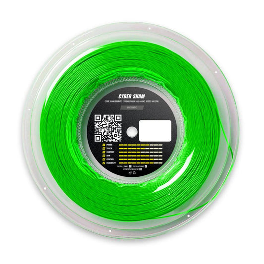 Topspin Racket String Cyber Sham Reel 200m Neon Green
