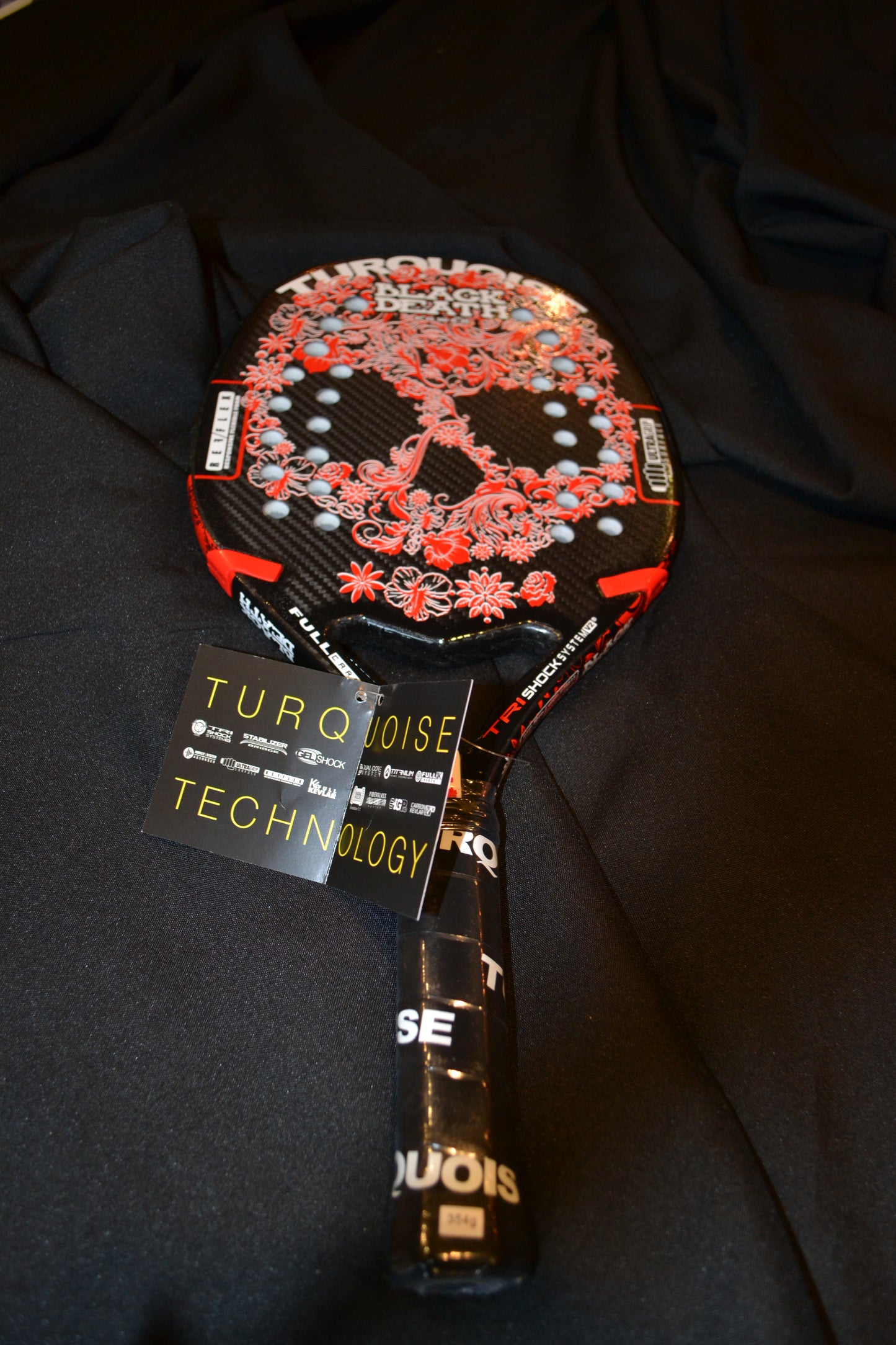 Full Carbon - Black Death Power - BEACH TENNIS RACKET