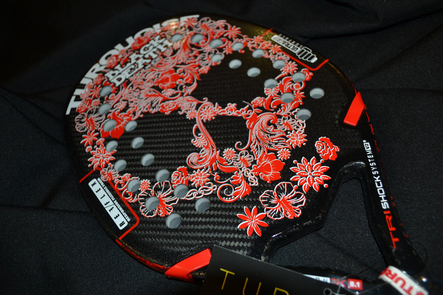 Full Carbon - Black Death Power - BEACH TENNIS RACKET