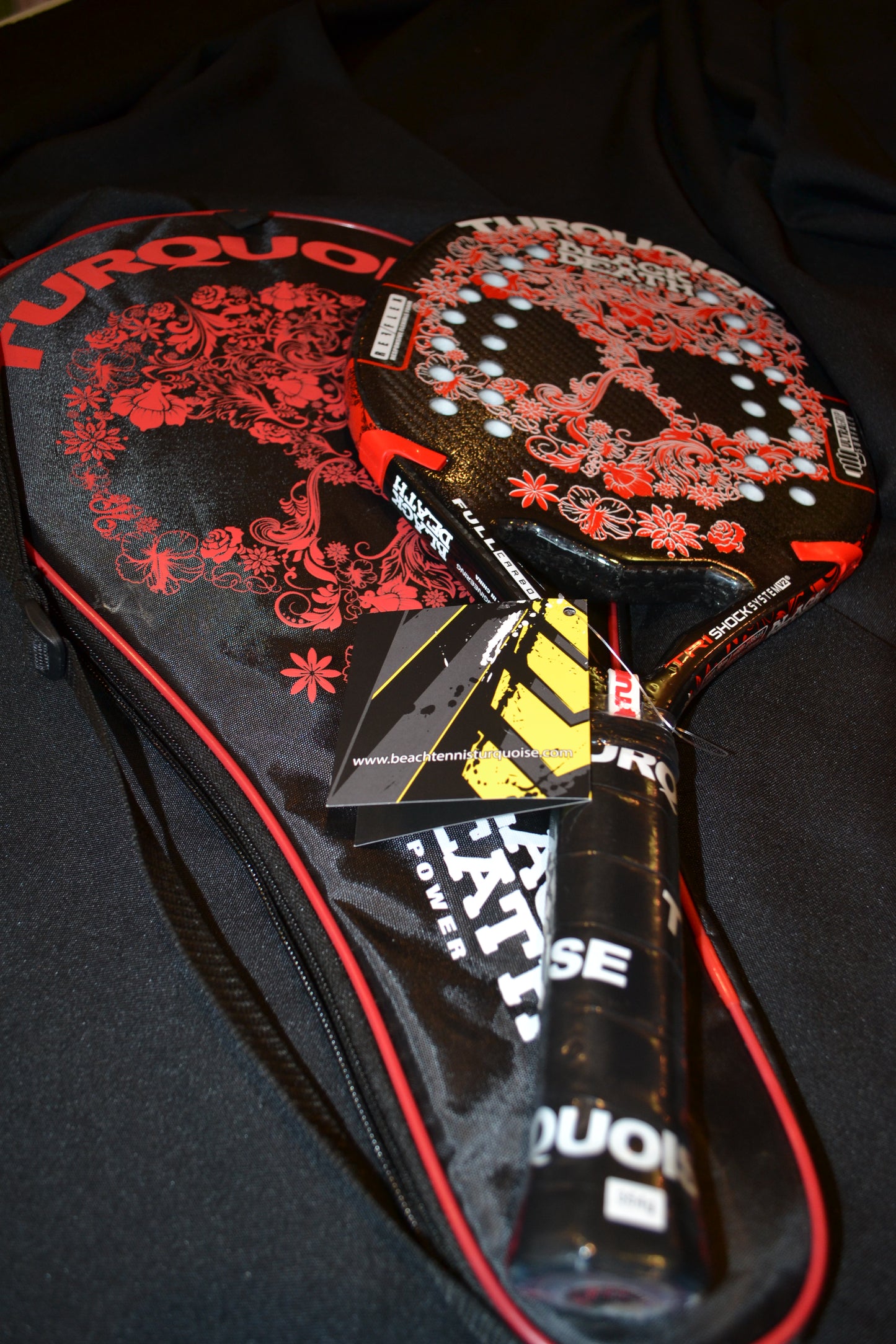 Full Carbon - Black Death Power - BEACH TENNIS RACKET