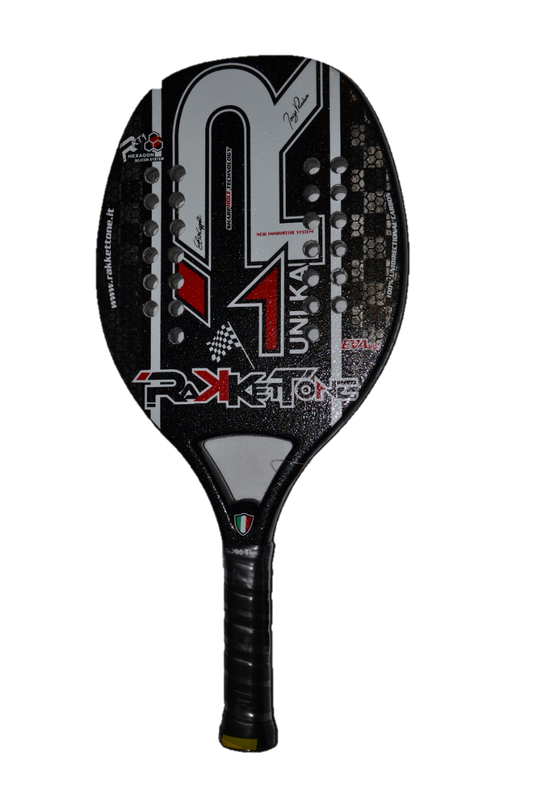 RKT - R1 UNI.KA full carbon (22 mm) - BEACH TENNIS RACKET