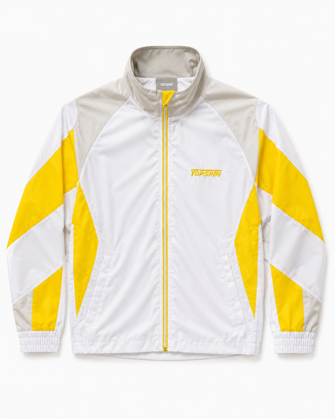 Topspin Junior White Yellow Tracksuit
