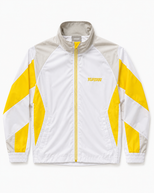 Topspin Junior White Yellow Tracksuit