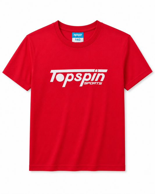 Topspin T-shirt Red Kids Size 140 10-11 Years
