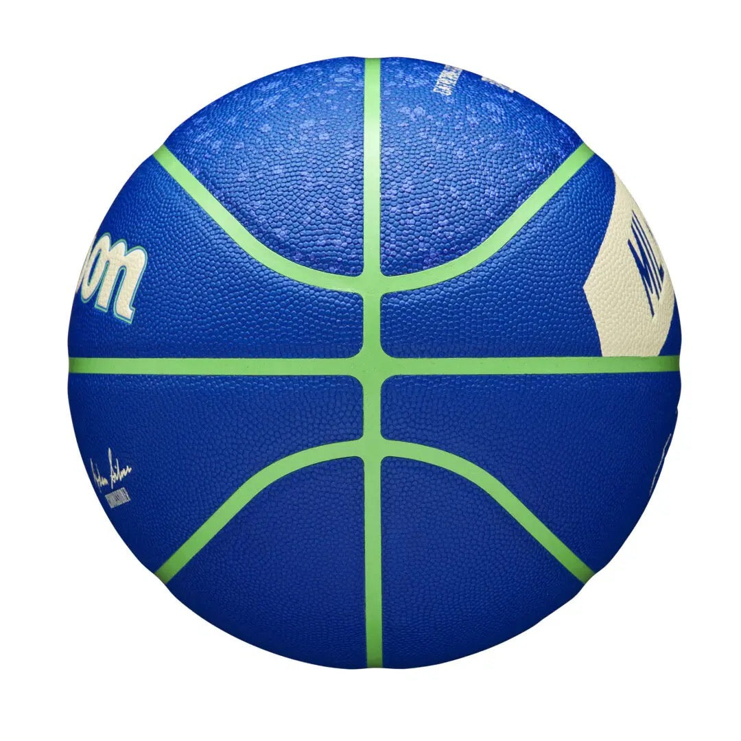 Wilson NBA Team City Collector Basketball Milwaukee Bucks (Size 7)