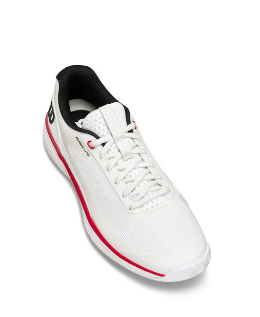 Wilson Shoe Mens Rush Lite 5 White / Black / Infared Tennis Shoe