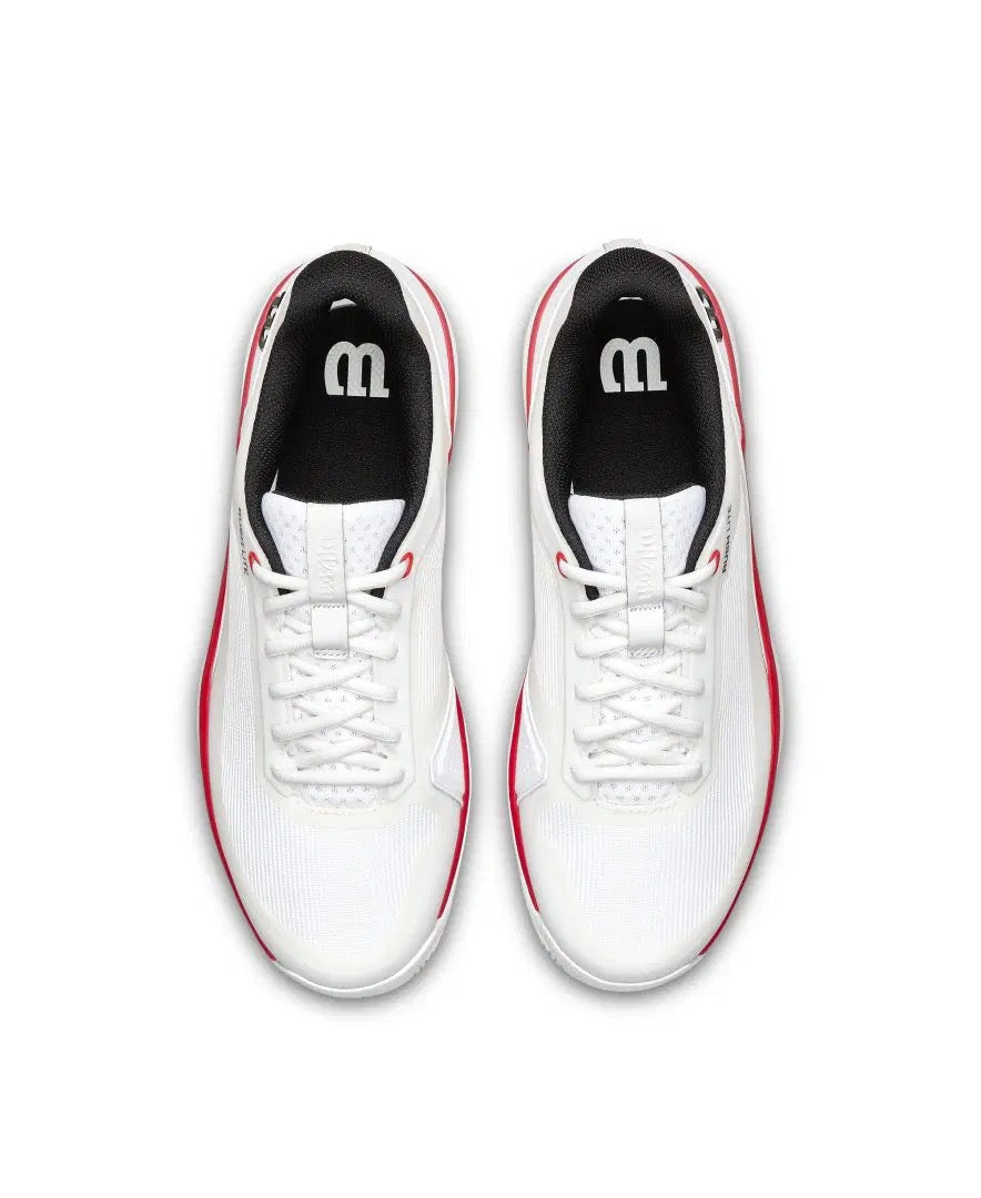 Wilson Shoe Mens Rush Lite 5 White / Black / Infared Tennis Shoe