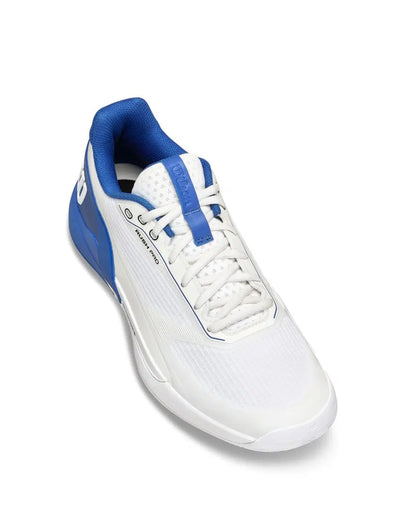 Wilson Shoe Mens Rush Pro 5 White / Deja Vu Blue / Safety Yellow