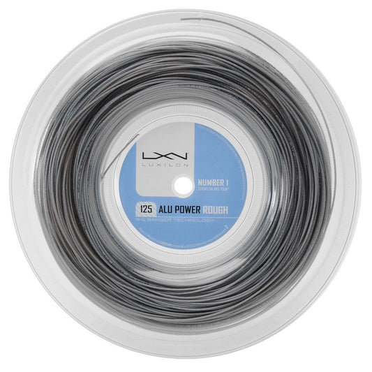 Luxilon Tennis Strings Alu Power 125 Rough Reel (220 M) – Silver, 16L Ga (1.25Mm)