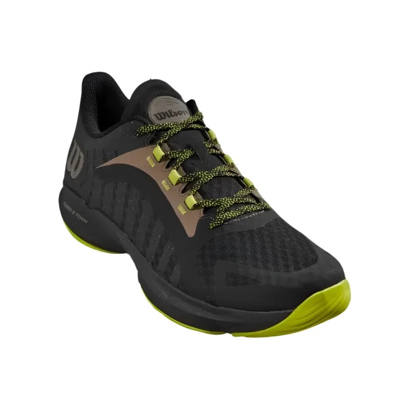 Wilson Padel Shoe Mens Huron Pro Black/Lime/Green Falcon