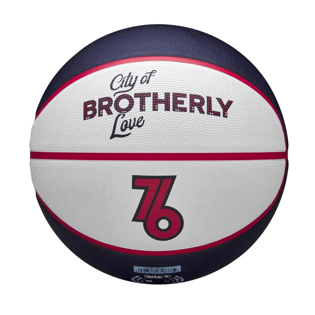 Wilson NBA Team City Edition Basketball Philadelphia 76ers (Size 7)
