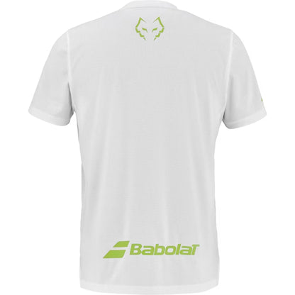 Babolat Crew Neck Tee Lebrón (White) 2026