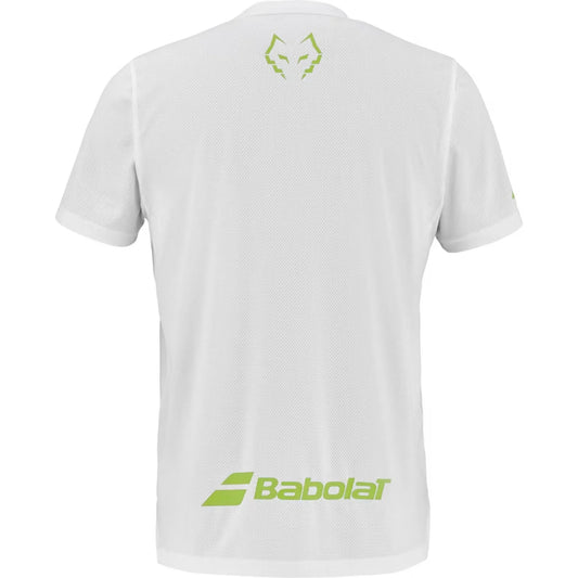 Babolat Crew Neck Tee Lebrón (White) 2026