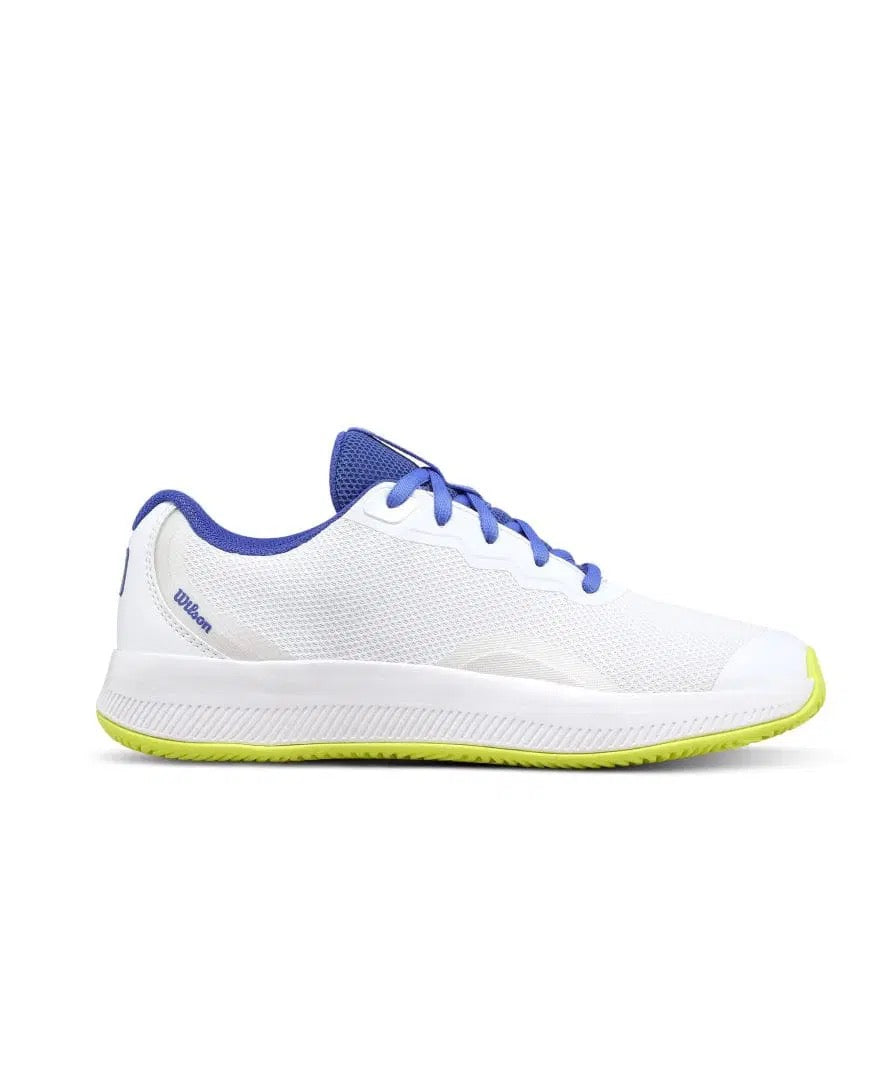 Wilson Tennis Shoe Ladies Intrigue Lite White / Amparo Blue / Safety Yellow