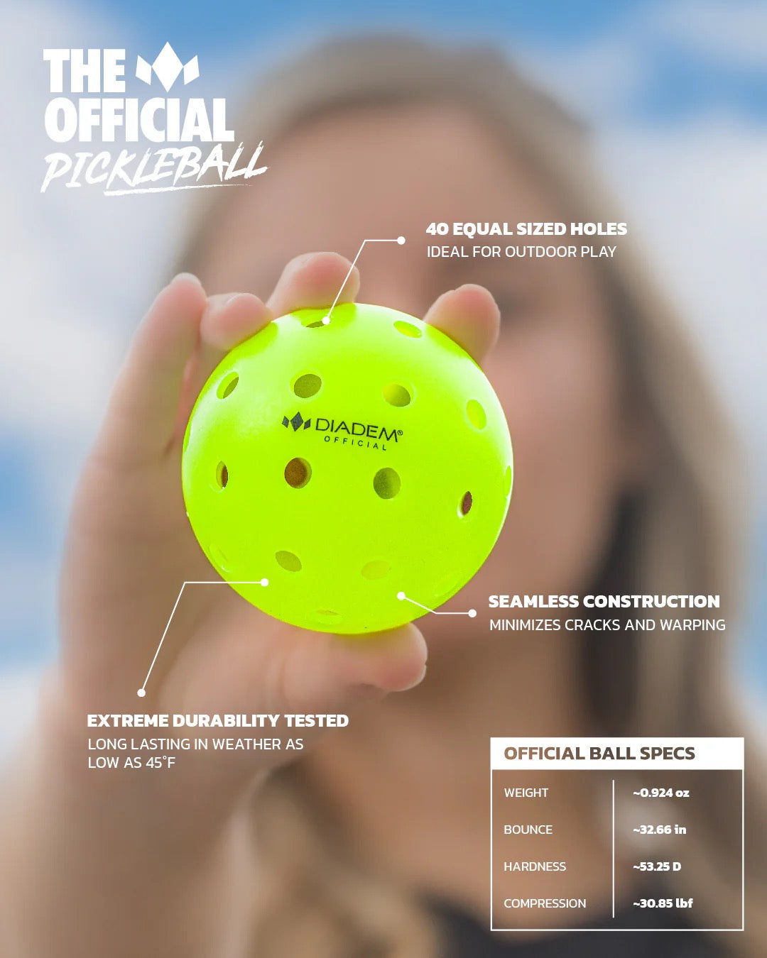 Diadem Pickleball Ball The Official