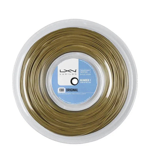 Luxilon Tennis Strings Original 130 Reel – Amber, 17 Ga (1.30Mm)