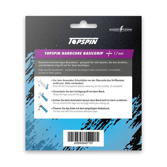 Topspin Basic Grip Hardcore 1.7MM - Black
