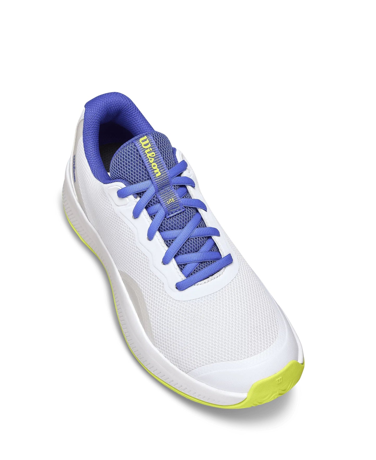 Wilson Tennis Shoe Ladies Intrigue Lite White / Amparo Blue / Safety Yellow
