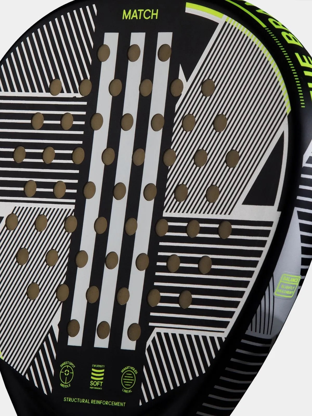 Adidas Padel Racket Match 3.3 Black/Lime