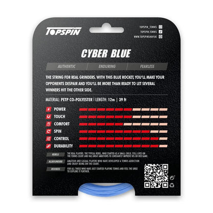 Topspin Racket Strings Cyber Blue 220m