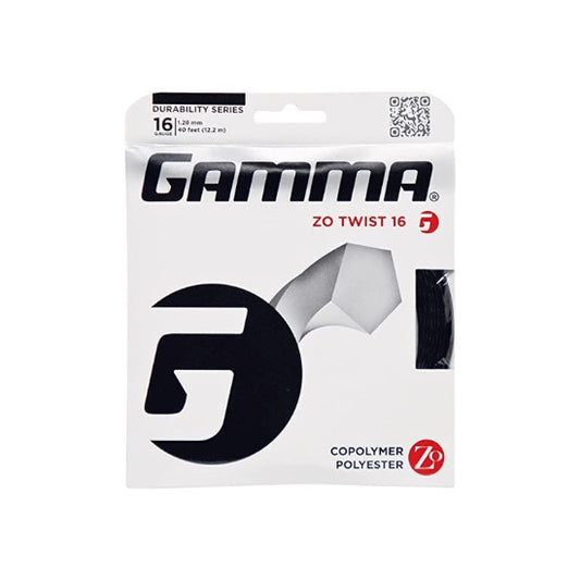 Gamma Squash String ZO Twist 16G Black Set 1.25mm single set