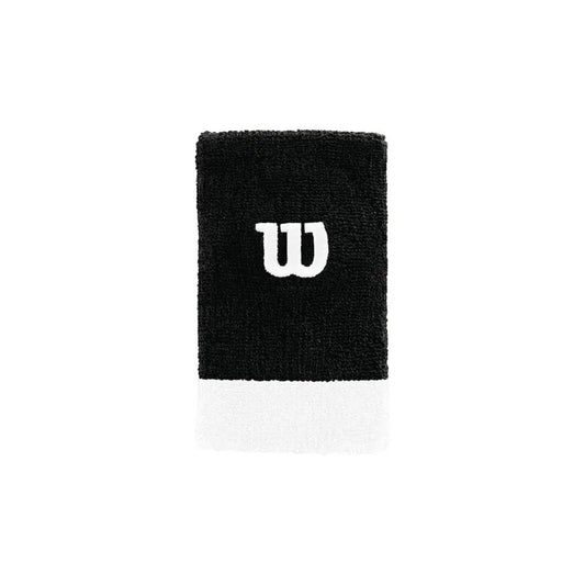 Wilson Wristbands 2 pack Extra Wide Black/White