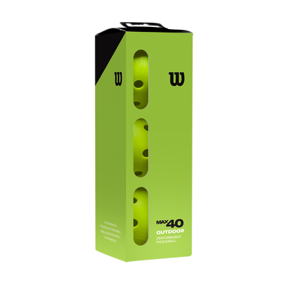 Wilson Pickelball Ball Max 40 3 Pack