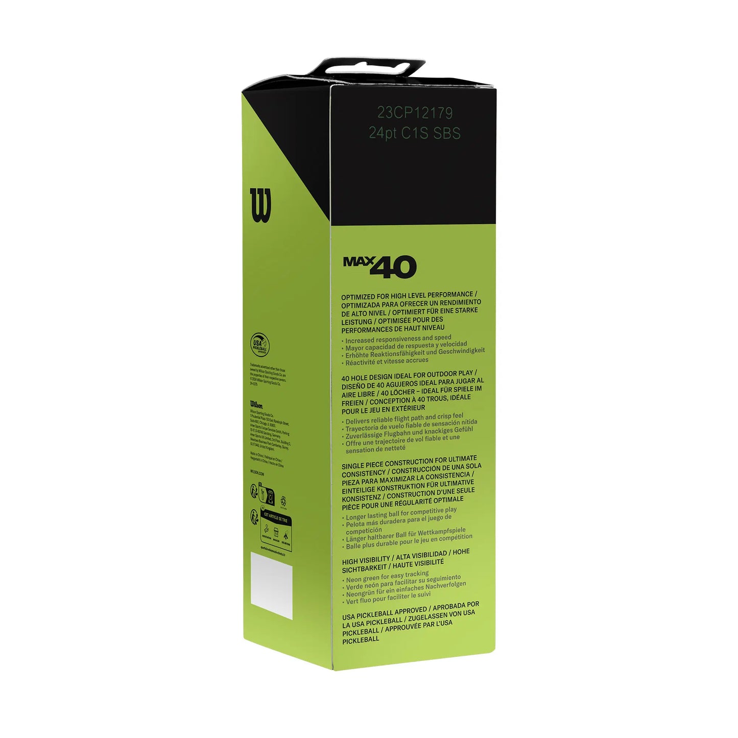 Wilson Pickelball Ball Max 40 3 Pack