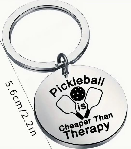 Pickleball Keyring Cheaper Than Therapy