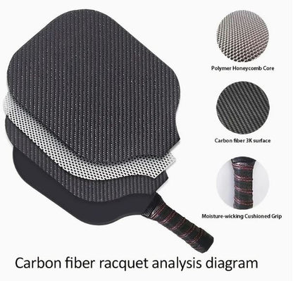 HaiTime Pickleball Paddles 2x Carbon Fibre T300