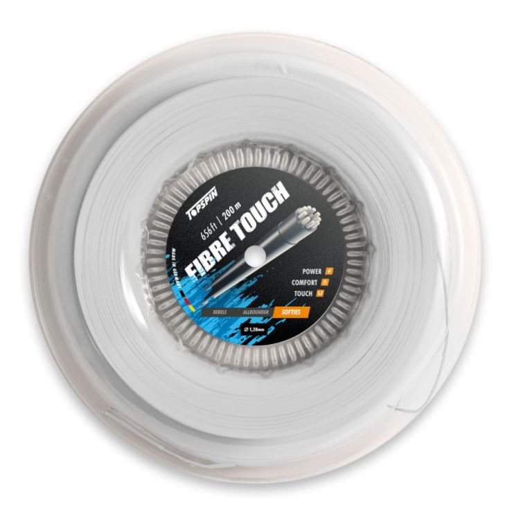 Topspin Racket Strings Fibre Touch Multi Filament 200m