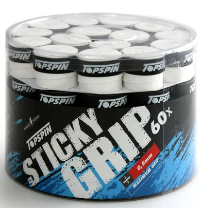 Topspin Racket Overgrip Sticky 0.5mm 60 Pack