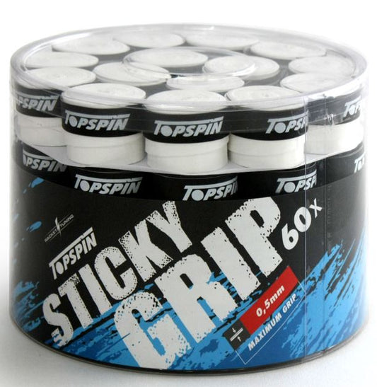 Topspin Racket Overgrip Sticky 0.5mm 60 Pack
