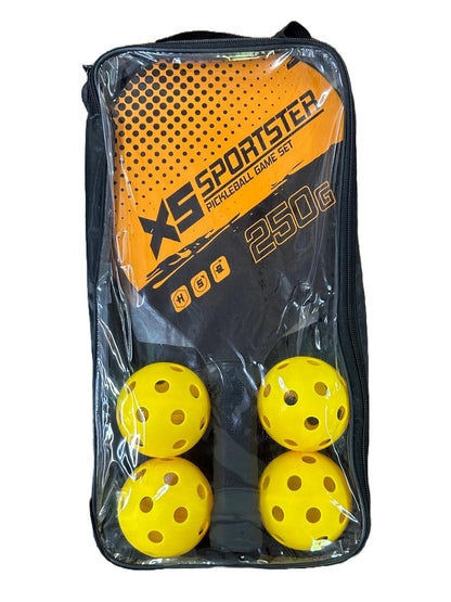 Pickleball Beginner Wooden 2x Paddle Set