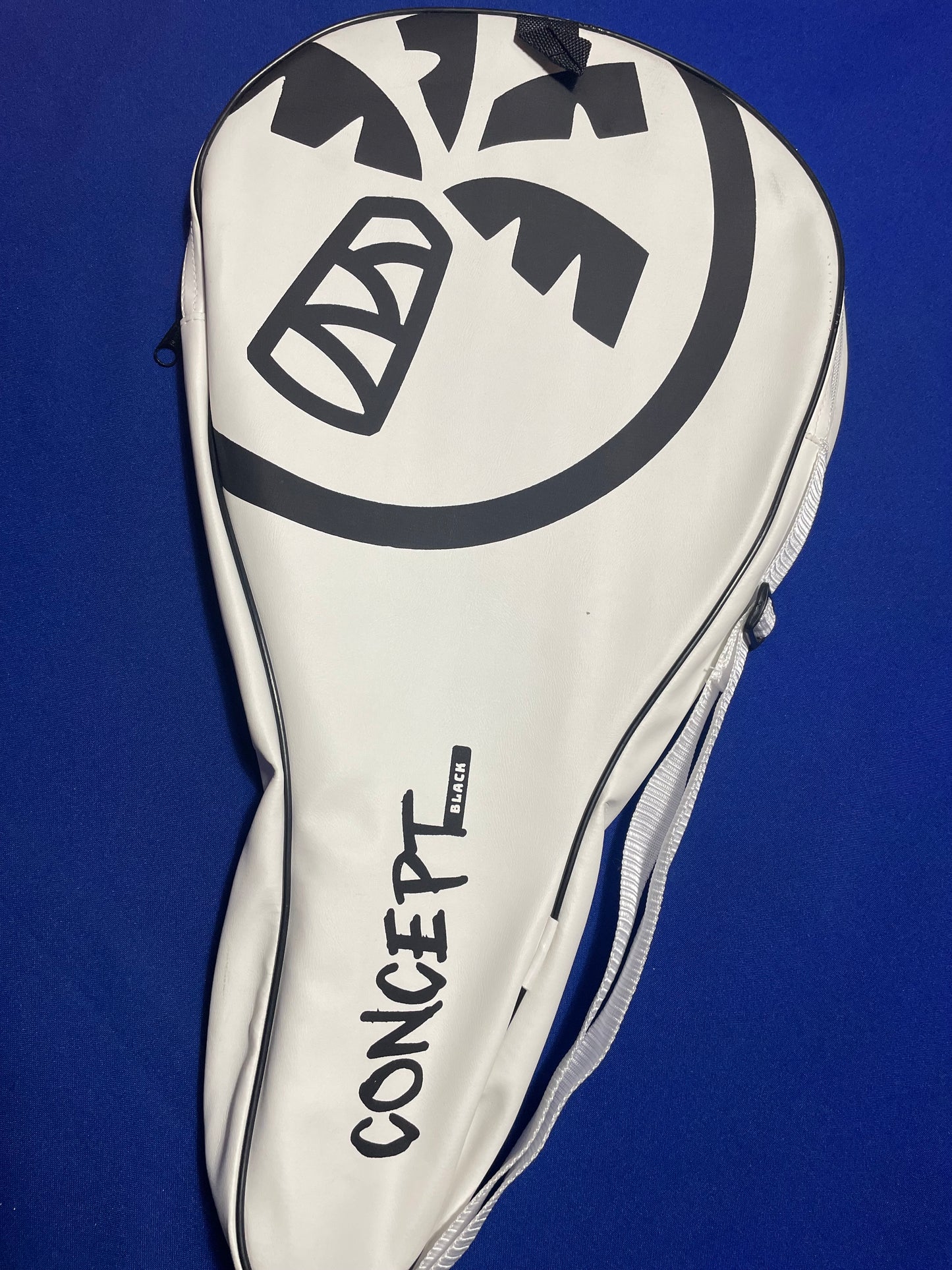 Turquoise Beach Tennis Racket Concept