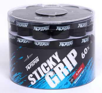 Topspin Racket Overgrip Sticky 0.5mm 60 Pack