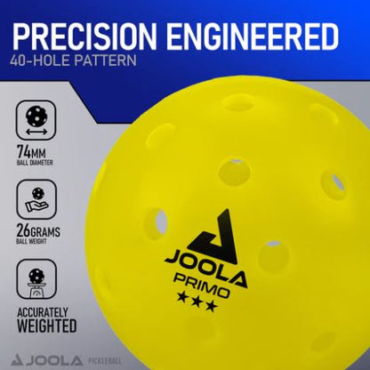 Joola Pickleball Balls Primo 3 Star 4 Pack