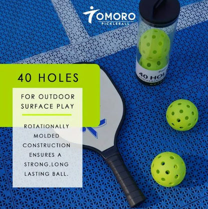 Tomoro 40 Hole Pickleball 3 Pack