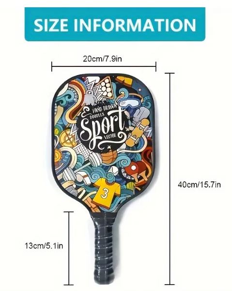 Pickeball Paddle Lava Artistic Ultra-Light T500