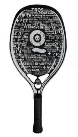 Black Death 3K PRO - WHITE - BEACH TENNIS RACKET