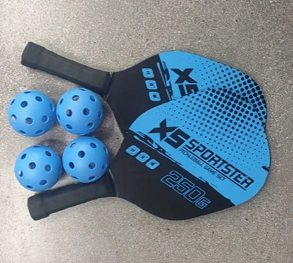 Pickleball Beginner Wooden 2x Paddle Set