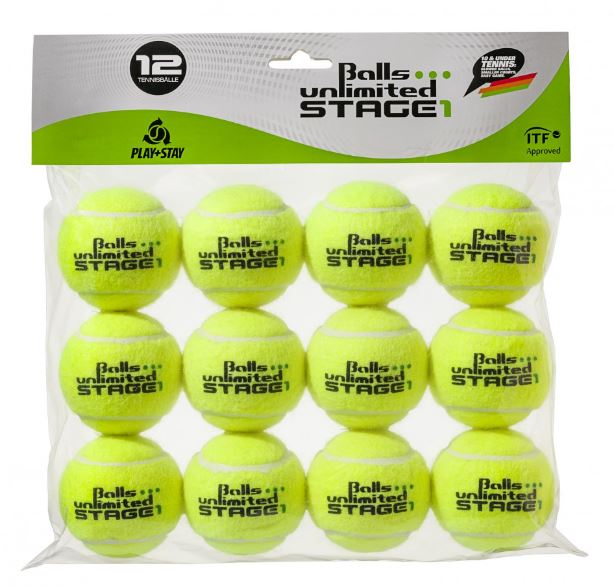 Balls Unlimited Tennis Balls Stage 1 Green Dot 12 Pack