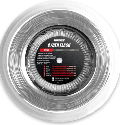 Topspin Racket Strings Cyber Flash 2-Tone Red/Blue 220m
