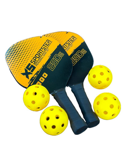 Pickleball Beginner Wooden 2x Paddle Set